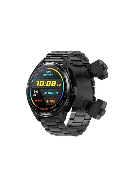 zeevos F26 smartwatch with built-in TWS Bluetooth headphones, Bluetooth call, notifications,