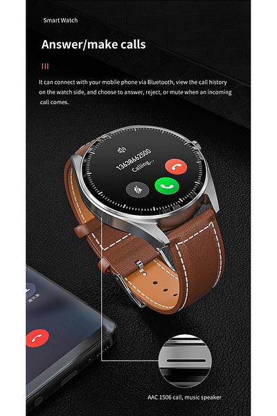 zeevos F26 smartwatch with built-in TWS Bluetooth headphones, Bluetooth call, notifications,