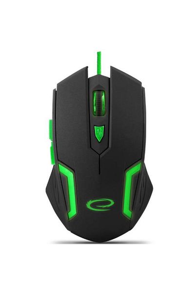 NAN Mouse pentru jocuri, Nan, 6 butoane, cablu textil, verde