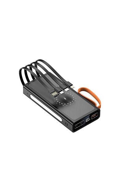 ideal STORE Baterie Externa PowerMax IdealStore Wireless, Capacitate 20.000 mAh, Black Edition