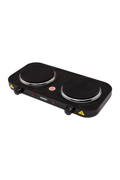 MESKO Mesko MS 6509 electric hob, 2 burners, 2000W, adjustable thermostat, Black