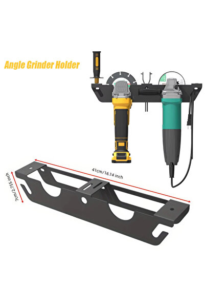 Choice1 حامل جلاخة زاوية من النوع B، حامل جداري، رف معدني معلق، منظم أدوات تل...