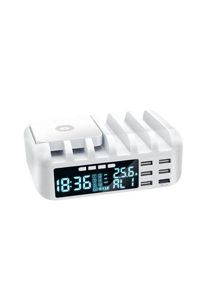 zeevos Smart charging station, universal, ZEEVOS, 5 USB ports 2.4A, 1XUSB fast charge QC3.0,