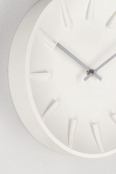 Bizzotto Wall Clock White Gray Damian 30x5 cm