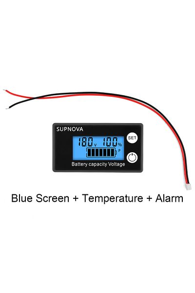 Choice Type 6 DC 8V-100V Battery Voltmeter Capacity Indicator 12V 36V 48V 72V Lead Acid Lithium LiFePO4 Car