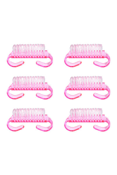 Choice 6pcs Pink 1/5/20Pcs Acrylic Nail Brush Pink Color Nail Art Manicure Pe...