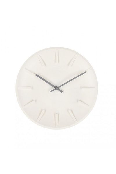 Bizzotto Wall Clock White Gray Damian 30x5 cm