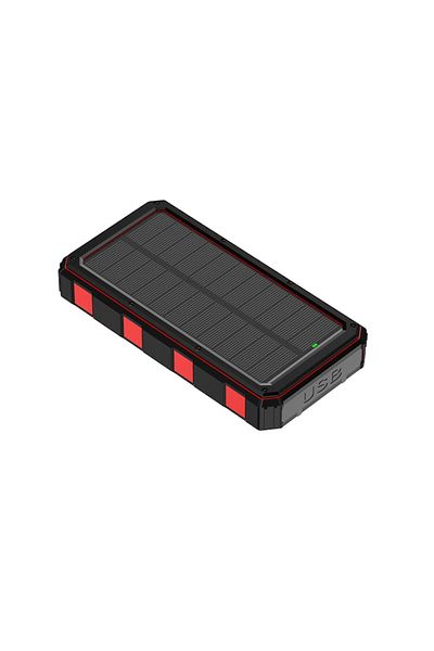 ideal STORE Baterie Externa PowerSun IdealStore, Incarcare Solara, Wireless, Rapida, Capacitate 20.000 mAh, Rezi