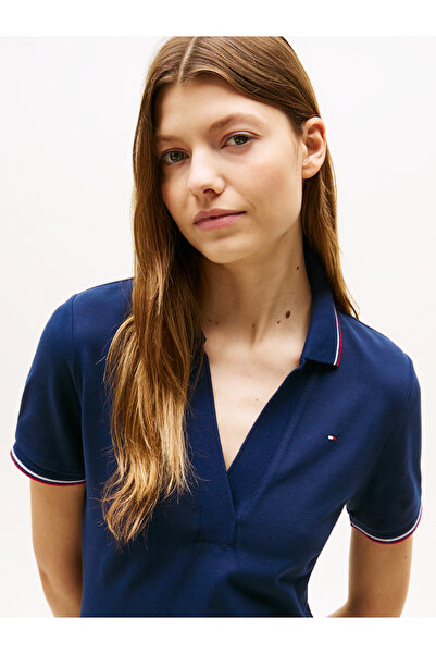 Tommy Hilfiger Tommy Hilfiger Women Dark Night Navy 1985 Rwb Tip Slim Mini Polo Dress