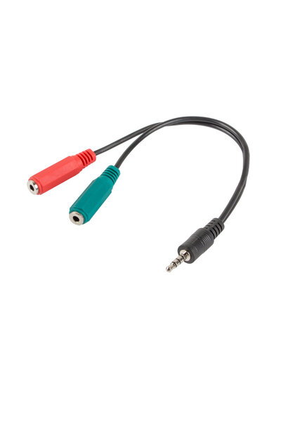 Lanberg Adaptor audio Jack 3.5 mm tata 4 pini la 2 x Jack 3.5 mm 3 pini mama,...