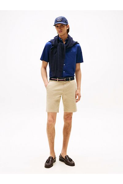 Tommy Hilfiger Men Sandalwood Brooklyn Belted Slim Chino Shorts