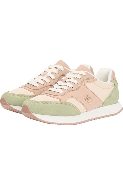 Tommy Hilfiger Women Earth Sage Easy Runner Low Top Sneakers