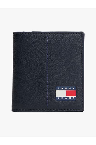Tommy Hilfiger Men Dark Night Navy Heritage CC & Coin Wallet