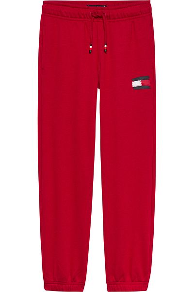 Tommy Hilfiger Boys Medium Red Flag Drawstring Waist Jogger