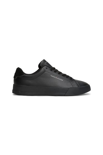 Tommy Hilfiger Tommy Hilfiger Men Black Court Lth Detail Low Top Sneakers