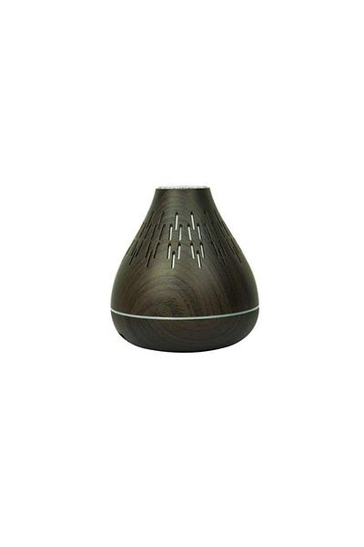SIKS Umidificator cu ultrasunete ®, difuzor de arome, lumini LED, purificator, lemn închis la culoare
