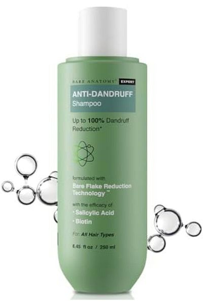 Bare Anatomy Anti Dandruff Shampoo | Reduces Up to 100% Dandruff and Strengthens Hair | Derma Approv
