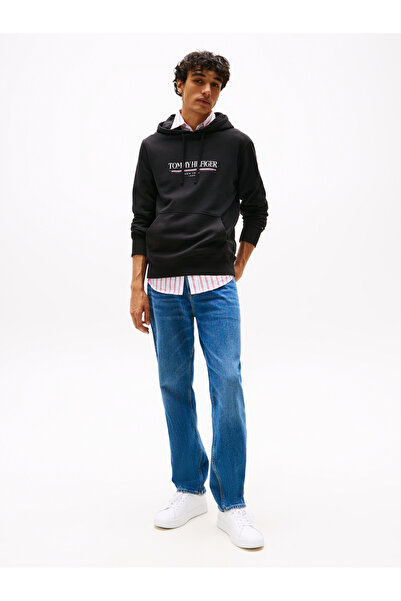 Tommy Hilfiger Tommy Hilfiger Men Black Brand Love Hilfiger Hoodie