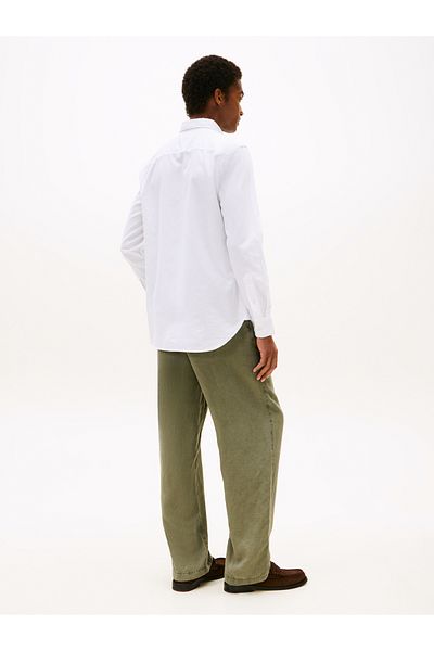 Tommy Hilfiger Tommy Hilfiger Men Th Optic White Flex Dobby Slim Fit Shirt