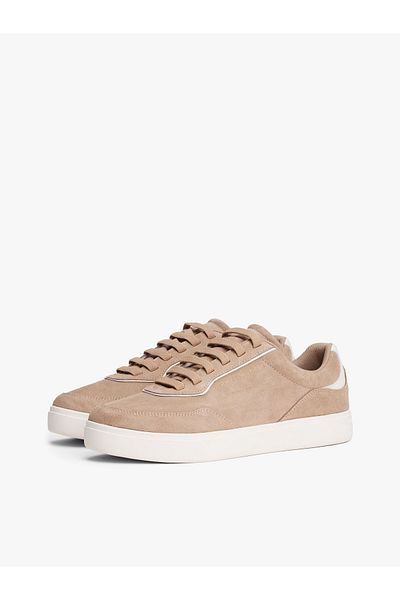 Tommy Hilfiger Women Coastal Taupe Casual Suede Low Top Sneakers