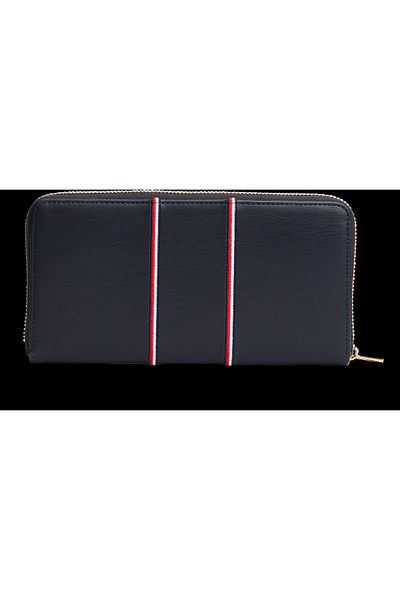 Tommy Hilfiger Women Space Blue Corp Icon Large Corp Zip Around Wallet
