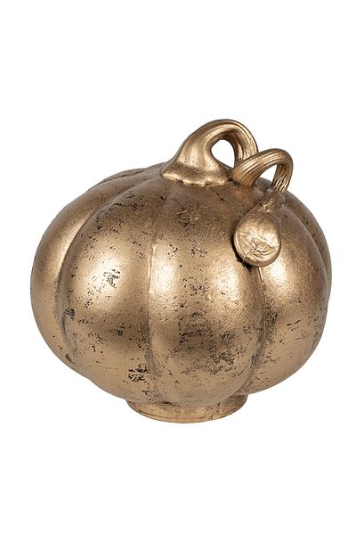 Clayre & Eef Decorative Glass Pumpkin Copper 15x15 cm