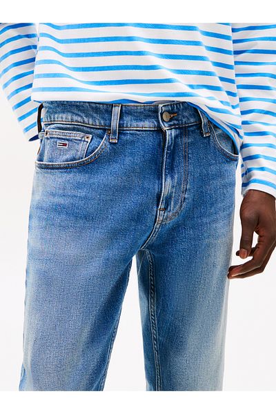 Tommy Hilfiger Tommy Hilfiger Men Denim Medium Blue Austin Slim Tapered Leg Jeans