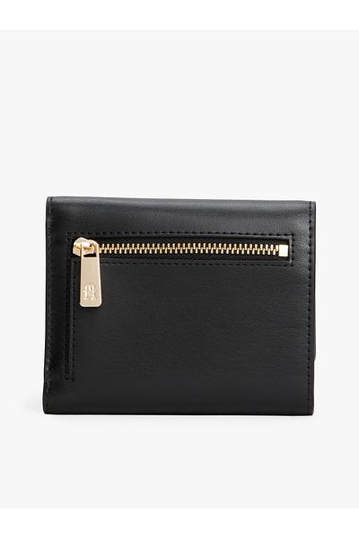 Tommy Hilfiger Women Black Icon Trifold Wallet