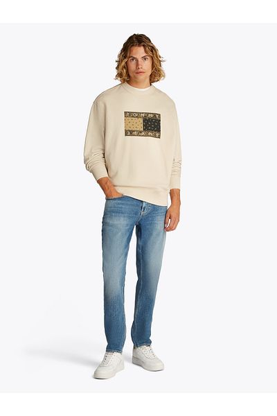 Tommy Hilfiger Male Newsprint Relaxed Paisley Flag Sweatshirt