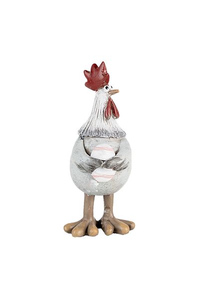 Clayre & Eef Multicolored Polyrasin Hen Figurine 4x6x9 cm