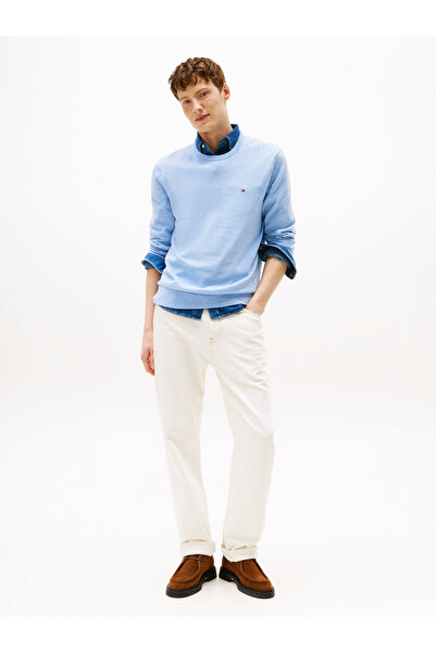 Tommy Hilfiger Tommy Hilfiger Men Vessel Blue Heather Essential Ssnl Cotton Sweater