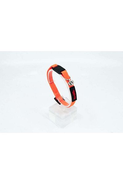 ASTROPHE Astorpet cat collar, polyester/metal, orange/black, 20-30 cm