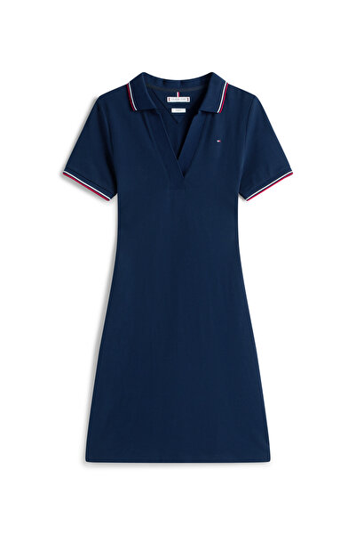 Tommy Hilfiger Tommy Hilfiger Women Dark Night Navy 1985 Rwb Tip Slim Mini Polo Dress