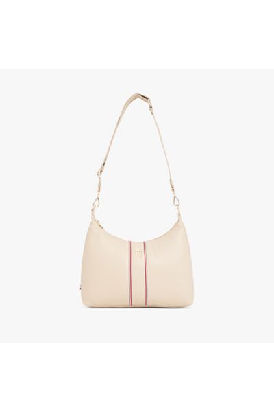 Tommy Hilfiger Women Sandalwood Corp Popette Soft Shoulder Bag
