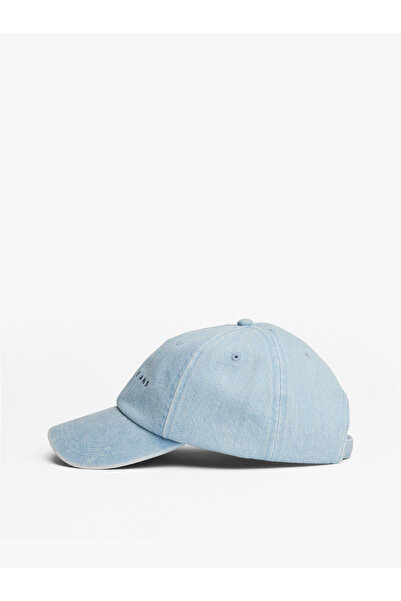 Tommy Hilfiger قبعة تومي هيلفيغر النسائية من قماش الدنيم الخفيف