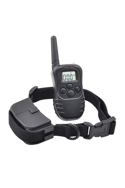 SIKS Dog Training Collar, Adjustable, Receiver with LCD Display, 2 x 4LR44 6V Batteries Included