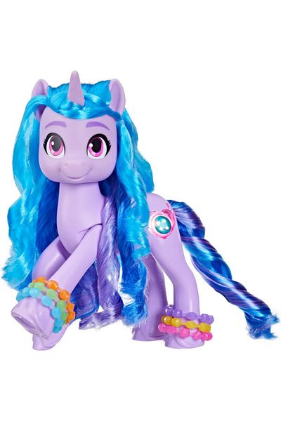 Hasbro My Little Pony Izzy Moonbow See Your Sparkle Figurine with Lights and Sounds