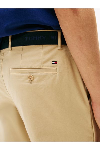 Tommy Hilfiger Men Sandalwood Brooklyn Belted Slim Chino Shorts