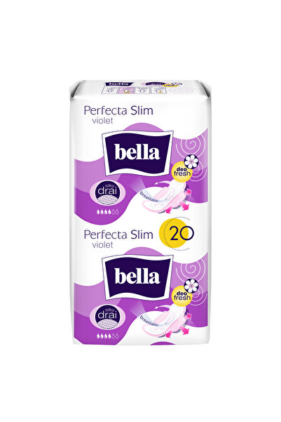 Bella Absorbante Bella Perfecta Slim Violet Silky Drai Deo, 20 buc