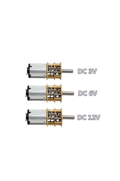 ROBOFUN Micro DC reduction motor GA12-N20, 6V, 100 RPM, with metal gears