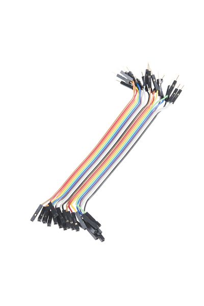 ROBOFUN Male - female connection wires (10 pieces) 20cm