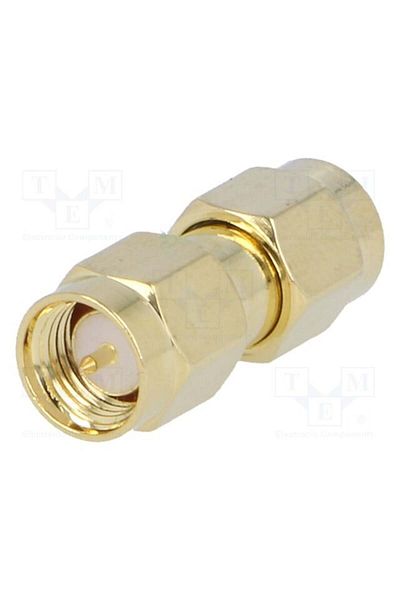 TME Adaptor; SMA mascul, ambele părți; drept; placat cu aur