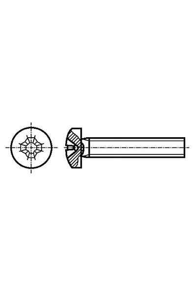 TME Steel screw 4mm X 60mm (1 pc.)