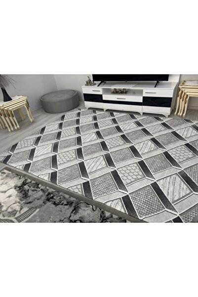 Muensu Gray 6Mt2 Welsoft Embossed Elastic-Free Carpet Cover, Fleece Carpet Co...