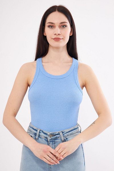 ufukmoda Women's Ribbed Camisole Halter Neck Tank Top