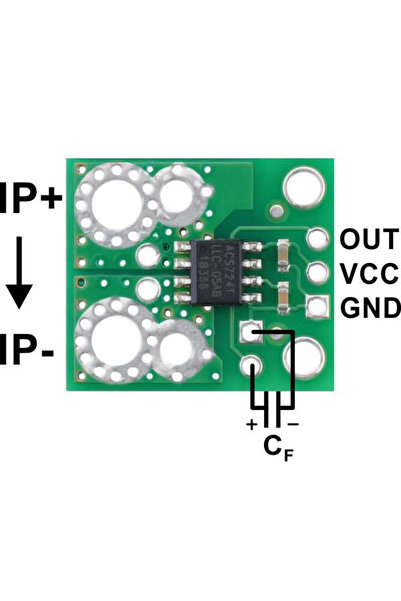 Pololu ACS724 current sensor breakout -50A/+50A