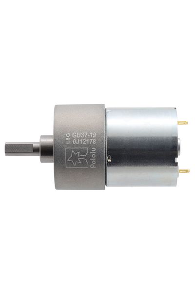 Pololu metal electric motor 24V, 19:1, 37Dx52L, helical pinion