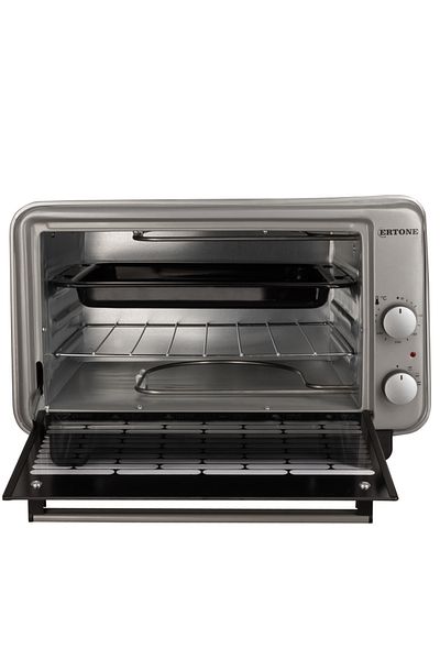 ertone Elektrická trouba Ertone MN9135GR, 36 l, 1420 W, nastavitelná výška, 2 plechy, šedá