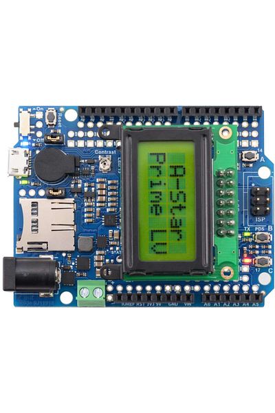 Pololu A-Star 32U4 Prime LV board with microSD and LCD