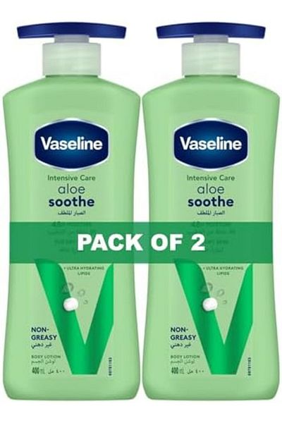 Vaseline Body Lotion Aloe Soothe, 2 X 400ml